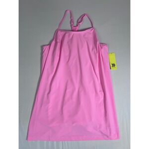 All in Motion Women's 1X Pink Exercise Dress Athletic Tank Top Built In Shorts